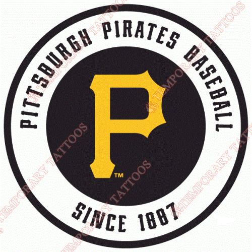 Pittsburgh Pirates Customize Temporary Tattoos Stickers NO.1826